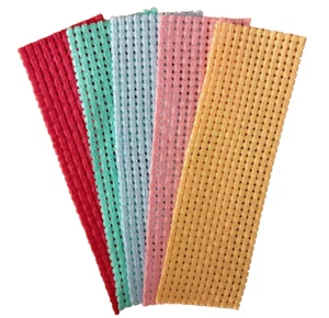 Binca Bookmarks 20 x 6cm 5 Pack 5 Count Cross Stitch Fabric Mixed Colours - Picture 1 of 1