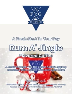 FNG Coffees-Rum A' Jingle-Molido o Frijol entero- 16 oz - Imagen 1 de 1
