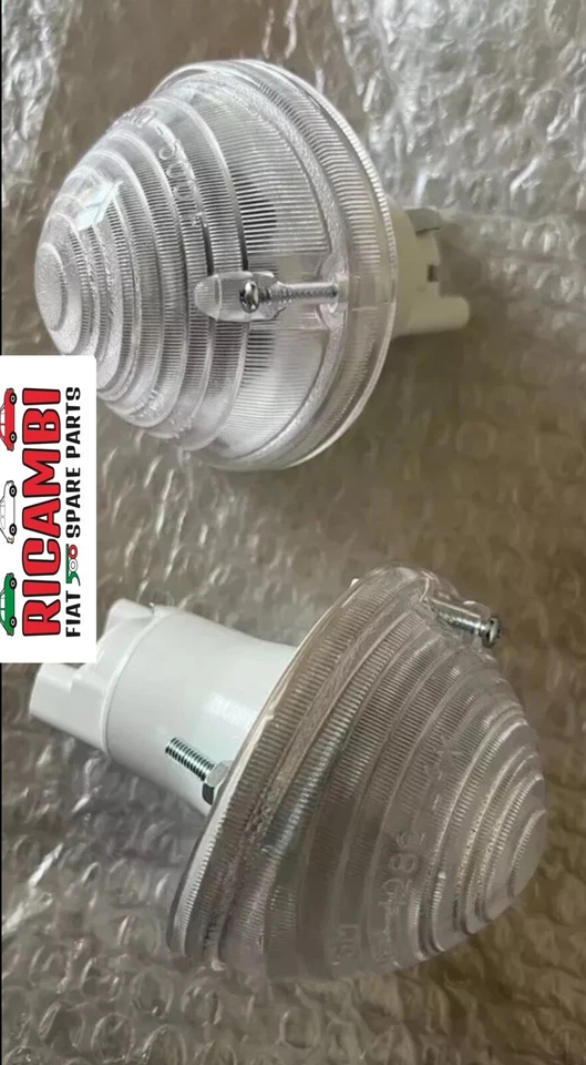 CLÁSICO FIAT 500 F L R G CONJUNTO LUZ INDICADORA DELANTERA TRANSPARENTE 2x IZQUIERDA Y DERECHA Foto 1 de 1