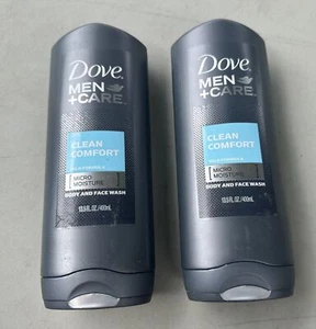 2 Dove For Men + Care Clean Comfort Körper- & Gesichtswasser 13,5 Oz. alter Lagerbestand - Bild 1 von 2