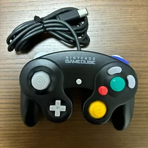 Nintendo GameCube Controller Black DOL-003 OEM Official Used Tested From Japan - Picture 1 of 8