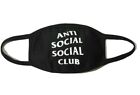 Authentic Brand New Anti Social Social Club Black Face Mask