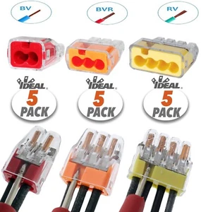 (15pcs) Ideal-Nuts 2,3,4 Conductor Terminal Block, Compact Wire Connector - Picture 1 of 12