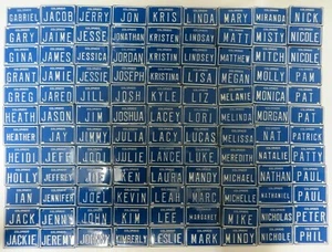 Vintage 70's COLORADO Personalized YOUR NAME Bicycle Bike License Plates Tag G-P - Picture 1 of 12
