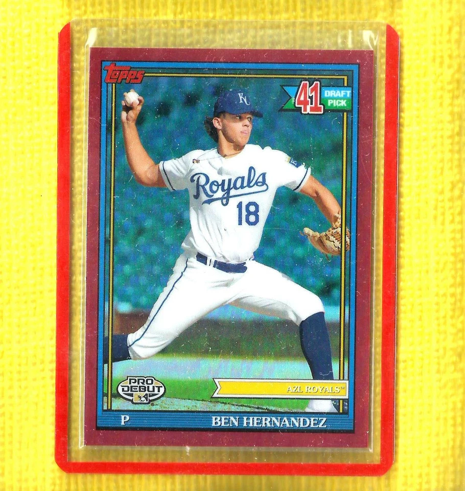 2021 TOPPS DEBUT CHROME RED REFRACTOR #PDC-178 BEN HERNANDEZ RC 2/5 ROYALS D2521 - Image 1 of 1