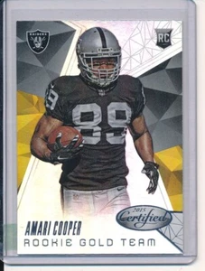 2015 PANINI CERTIFIED AMARI COOPER ROOKIE GOLD TEAM ROOKIE RC  - Picture 1 of 1