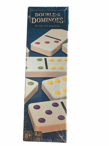 Cardinal Game Gallery Double 6 Color Dot Dominoes New Sealed - Picture 1 of 2