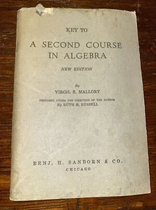 A Second Course in Algebra New Ed Math Antique Early 1900s Textbook Paperback - Imagen 1 de 10