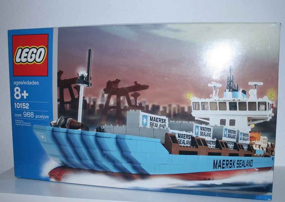 LEGO® Sculptures 10152 Maersk Containerschiff NEU OVP 2004 MISB RAR Erstausgabe - Bild 1 von 2