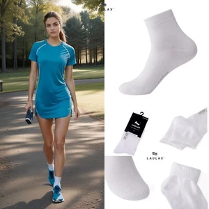 Women Ladies Sport Ankle casual Socks Smooth Seamless Toes Cotton 6 Pairs UK 6-8 - Picture 1 of 10