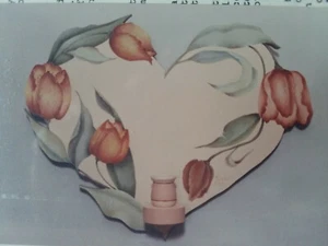 KAY WALKER 1987 TULIP HEART INTERMEDIATE PAINTING PATTERN - Picture 1 of 2