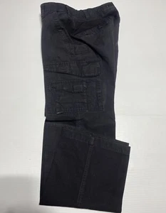Tru Spec Tactical Black Cargo Pants Womens Sz 4 Reg Fit 30x31 Expanded Waist - Picture 1 of 9