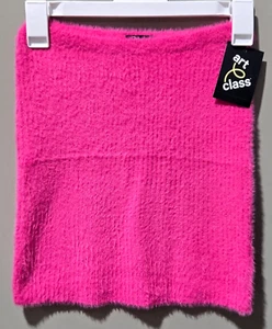 Art Class Girls' XXL 16/18 Ribbed & Fuzzy Super Soft Sweater Pencil Pink Skirt - Picture 1 of 6
