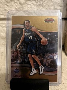 GRANT HILL 1998-99 Bowman's Best Basketball Card # 99 Detroit Pistons NBA HOF