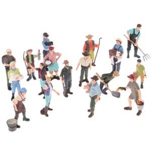 17pcs Simulation Farm Character Model Figurines Toy Gift Decorations - Picture 1 of 7