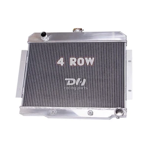 FIT 1972-85 86 Jeep CJ,CJ5,CJ7 V8 Conversion Chevy-Engine 4Row Aluminum Radiator - Imagen 1 de 9