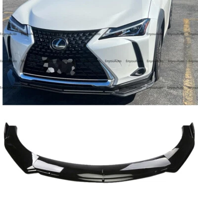 For Lexus RX350 RX450 Universal Front Bumper Lip Spoiler Splitter Gloss Black - Image 1 of 4