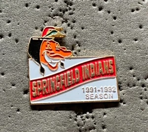 Springfield Indians 1991-1992 Season AHL Hockey Pin - Bild 1 von 2
