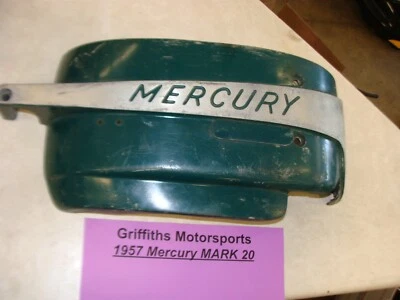 1957 Mercury Kiekhaefer Mark 20 outboard right side cowling engine cover hood - Image 1 of 4
