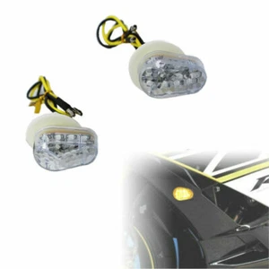 Clear LED Turn Signal Indicator Light for Yamaha YZF R1 R6 FZ1 FZ6 FZ8 12V - Picture 1 of 6