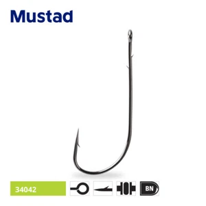 Ganchos de gusano Mustad UltraPoint - bacalao bacalao Pollock Ray conger aparejo de pesca marina - Imagen 1 de 4