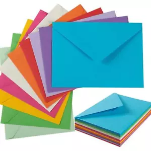 50 Pack A7 Colorful 5x7 Envelopes Invitation Envelopes for 5x7 Cards Birthday... - Picture 1 of 7