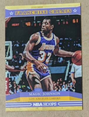 2012-13 NBA HOOPS FRANCHISE GREATS #1 MAGIC JOHNSON  - Image 1 of 2