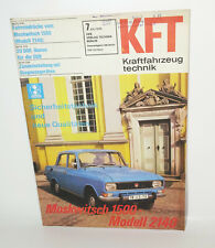 Kft Kraftfahrzeugtechnik Magazine 7 Juillet 1976 Moskvitch 1500 - Modèle 2140