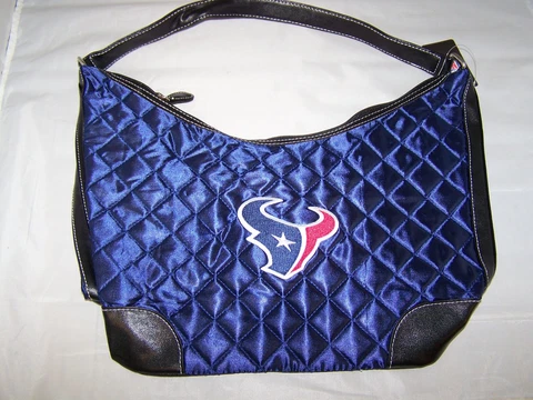 Houston Texans Quilted Hobo Purse Large Handbag 10 x 5 x 8.5" Cover