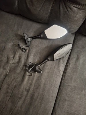 Espejos retrovisores LED aptos para Kawasaki Ninja ZX6R ZX-10R 2009-2015 2011 2012 Foto 1 de 2