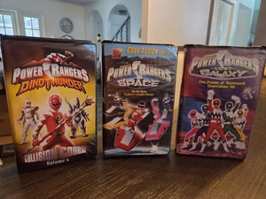 Mighty Morphin Power Rangers VHS DinoThunder Vol 4, Space, Lost Galaxy Lot of 3 - Bild 1 von 15