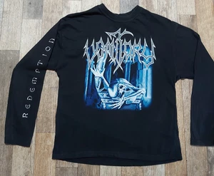 Vomitory ~ RARE Vintage 2000 Redemption long sleeve T Shirt Swedish Heavy Metal - Picture 1 of 11