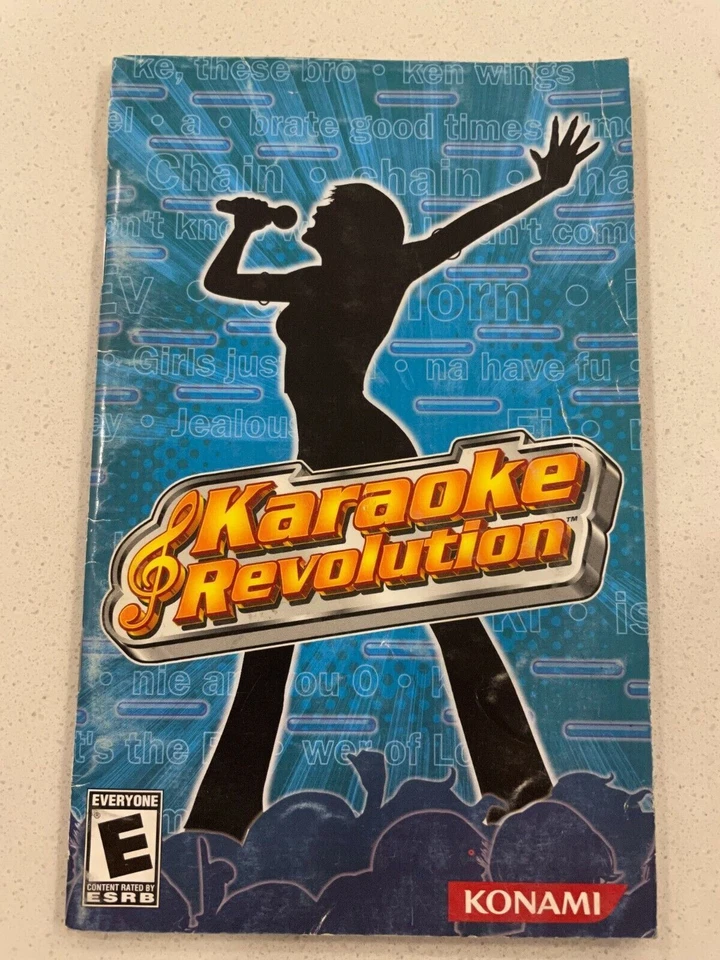 KARAOKE REVOLUTION - PLAYSTATION 2 PS2 - INSTRUCTION MANUAL ONLY - Image 1 of 1