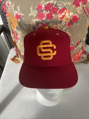 Vintage USC Trojans New Era Pro Model  7 1/8 Fitted Wool Blend Hat Cap - Image 1 of 4