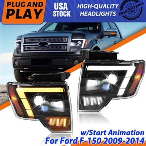 Conjunto completo de faros proyectores LED para Ford F-150 2009-2014 animación - Imagen 1 de 15