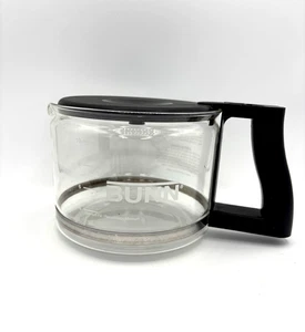 BUNN Ersatz Kaffeekanne 10 Tassen Karaffe schwarz Karaffe Kanne Glas gebraucht - Bild 1 von 7