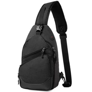 Sling Bag for Men Women, Water Resistant One Strap Anti-theft Shoulder Bag Cr... - Picture 1 of 7