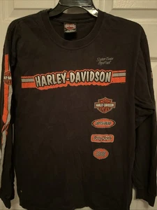 Harley Davidson T Shirt Herren Größe M Langarm Munster, IN - Bild 1 von 3