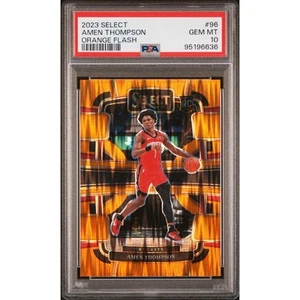 Amen Thompsn 2023 Panini Select #96 Orange Flash PSA 10 Gem Mint Rookie Card RC - Picture 1 of 3