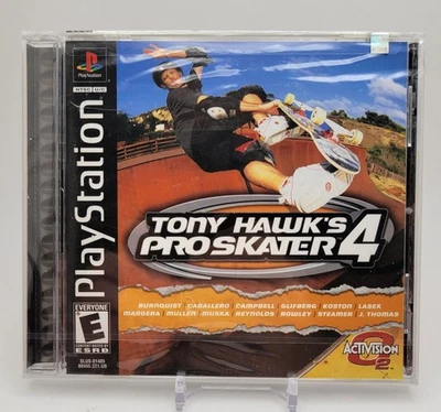 Tony Hawk's Pro Skater 4 PS1 Black Label, Brand New / Factory Sealed W/ Hang Tab - Image 1 of 4