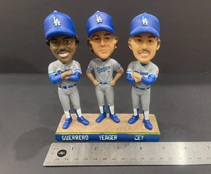 Dodgers 1981 World Series Tri-MVPs Bobblehead - Cey / Guerrero / Yeager 2016 SGA - Foto 1 di 12