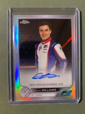2022 Topps Chrome F1 Calan Williams Autograph Refractor F2 Trident CAC-CW - Image 1 of 2