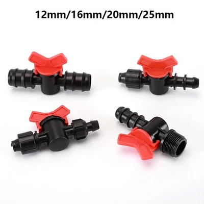 Absperrhahn Rohr Kugelhahn Fitting Schnellverschluss 1/2 3/4 Zoll Schlauchtülle - Bild 1 von 4