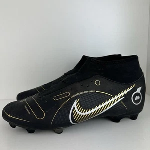 Nike Mercurial Superfly 8 Academy Mens Size US 10.5 MG Black Gold Boots Cleats - Foto 1 di 10