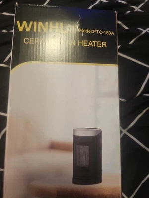 Ceramic Fan-Force 1500W Electric Space Heater Black, Portable - Image 1 of 3