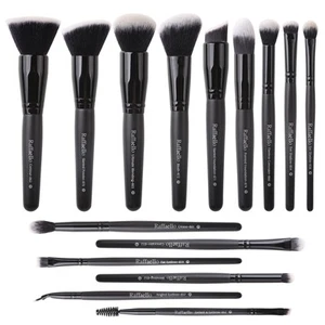 Zoreya Makeup Brushes 15Pcs Makeup Brush Set Premium Synthetic Kabuki Brush - Picture 1 of 7
