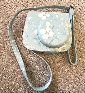 Fujifilm Instax Mini Kameratasche Tasche Blau Blumen Crossbody Case Reise Crossbody - Bild 1 von 9