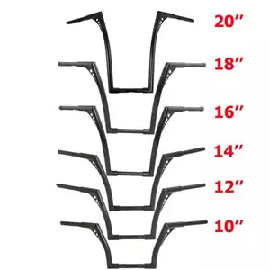 10'' 12'' 14'' 16'' 18" 20'' Rise 1 1/4" Handlebar Fit For Harley Sportster FXST - Picture 1 of 18