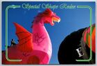 Special Shape Rodeo Towering Pink Dragon Albuquerque Balloon Fiesta 6x4 Postcard