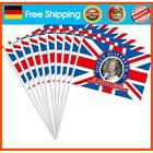 Small Flag? 10pcs 70th Queens Elizabeth Sticky Flags Wedding Day